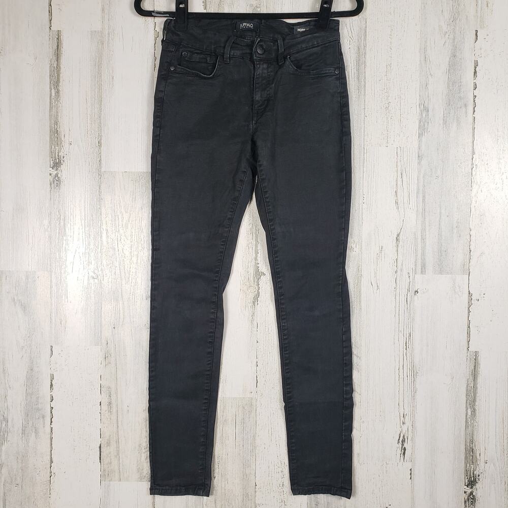 Buffalo David Bitton Black Hope Mid-Rise Skinny Stretch Jeans Women's Size 27